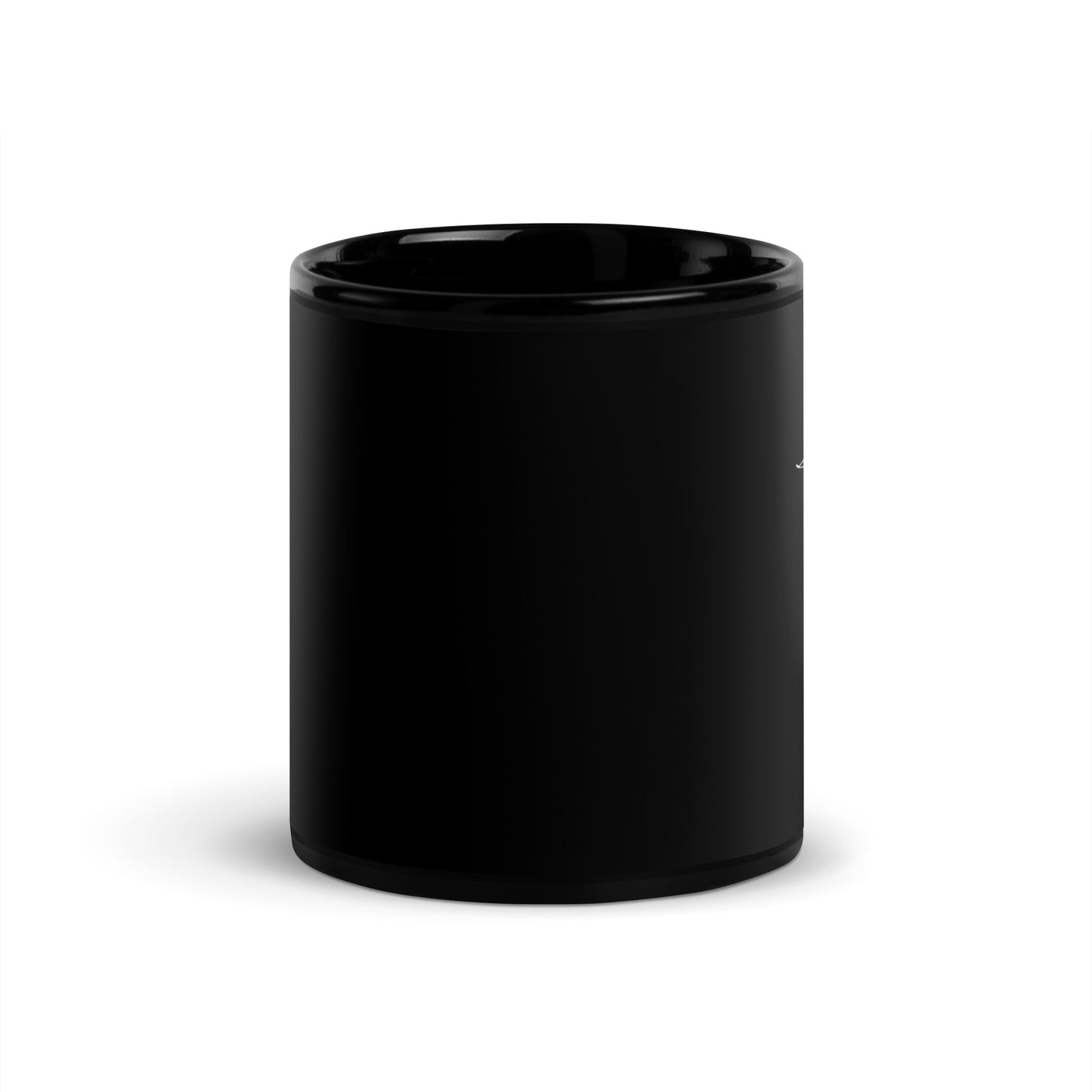 Spring Cross Black Glossy Mug