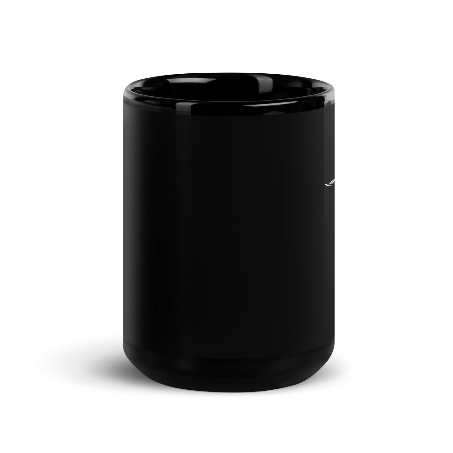 Spring Cross Black Glossy Mug