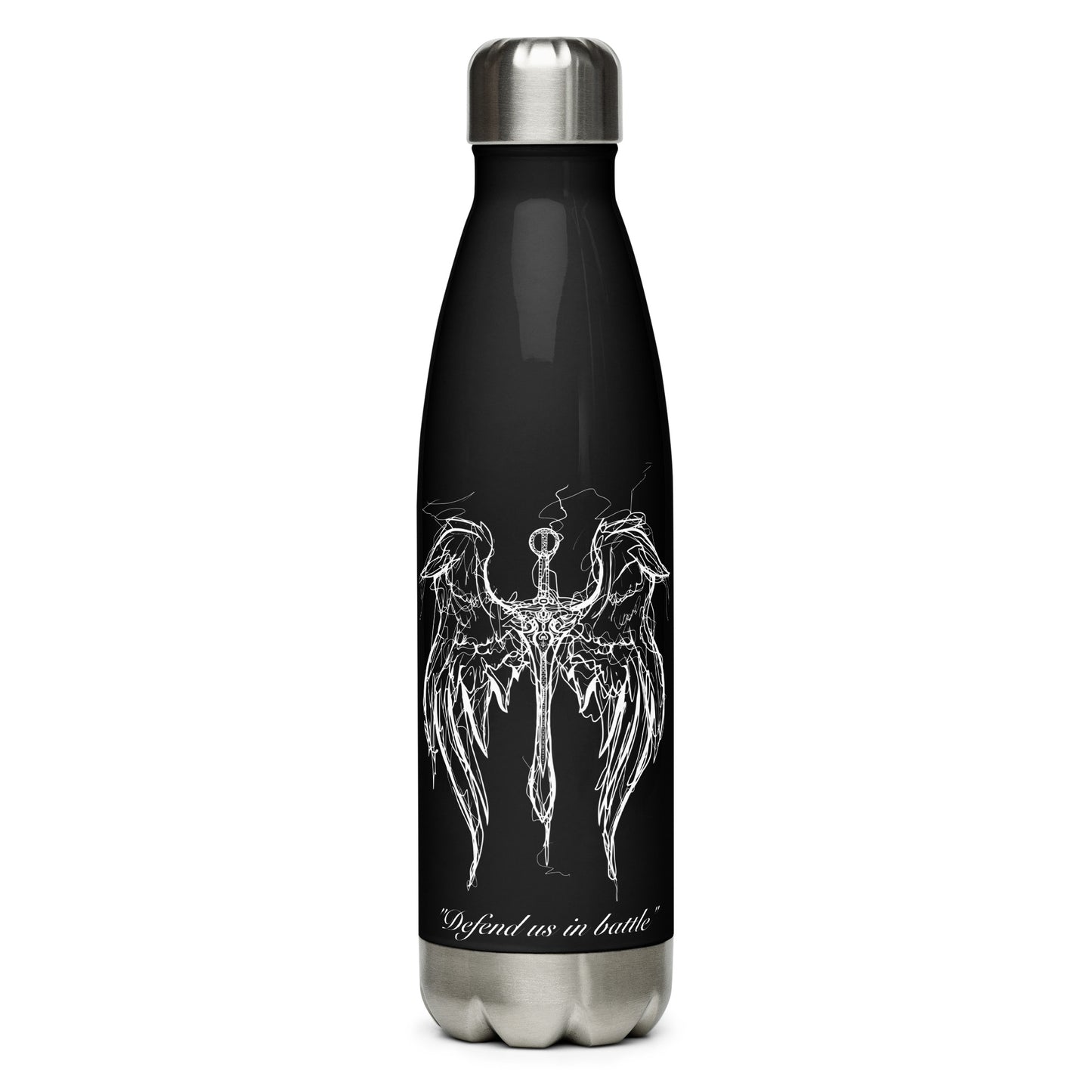 St. Michael's Wings Stainless Steel Water Bottle