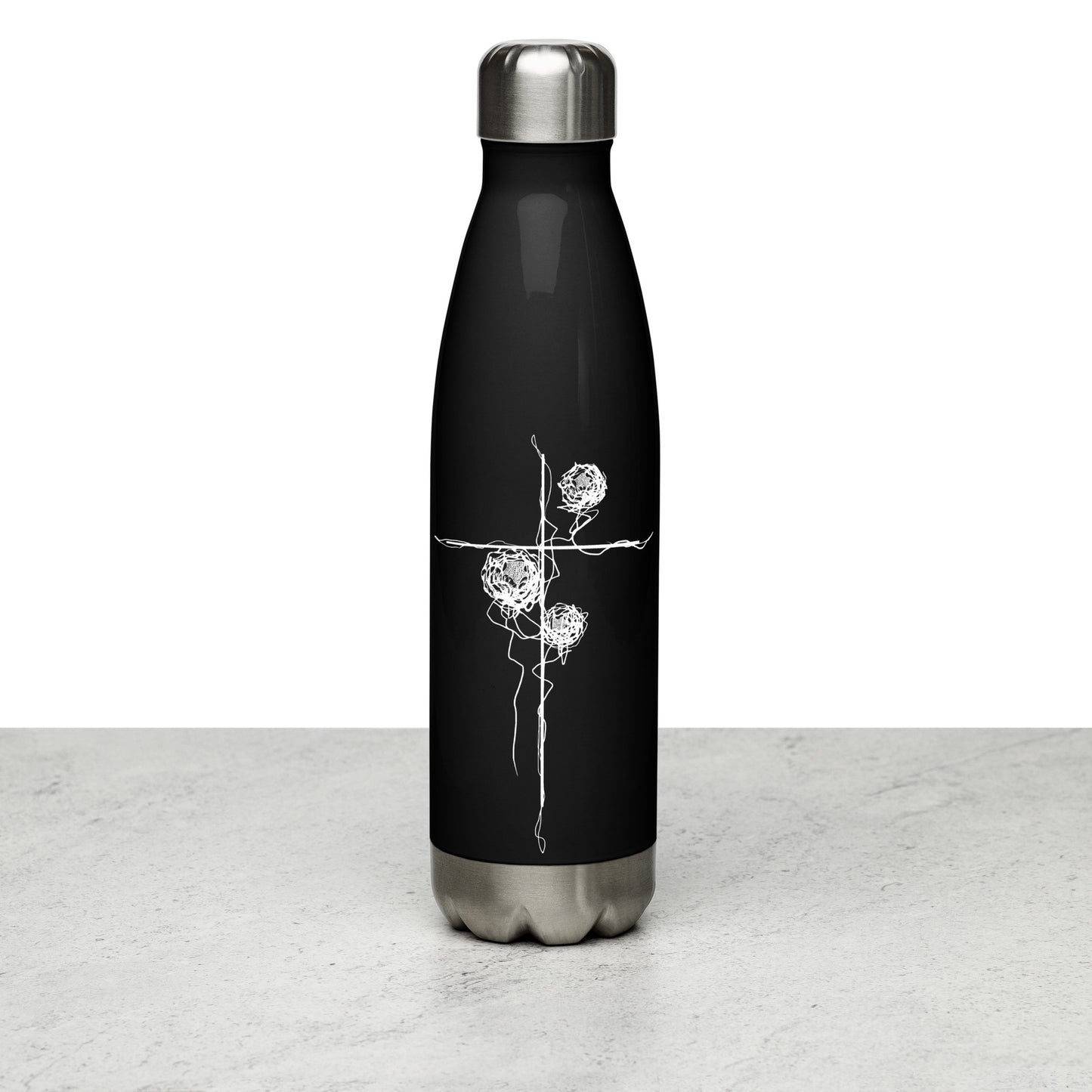 Spring Cross Stainless Steel Water Bottle