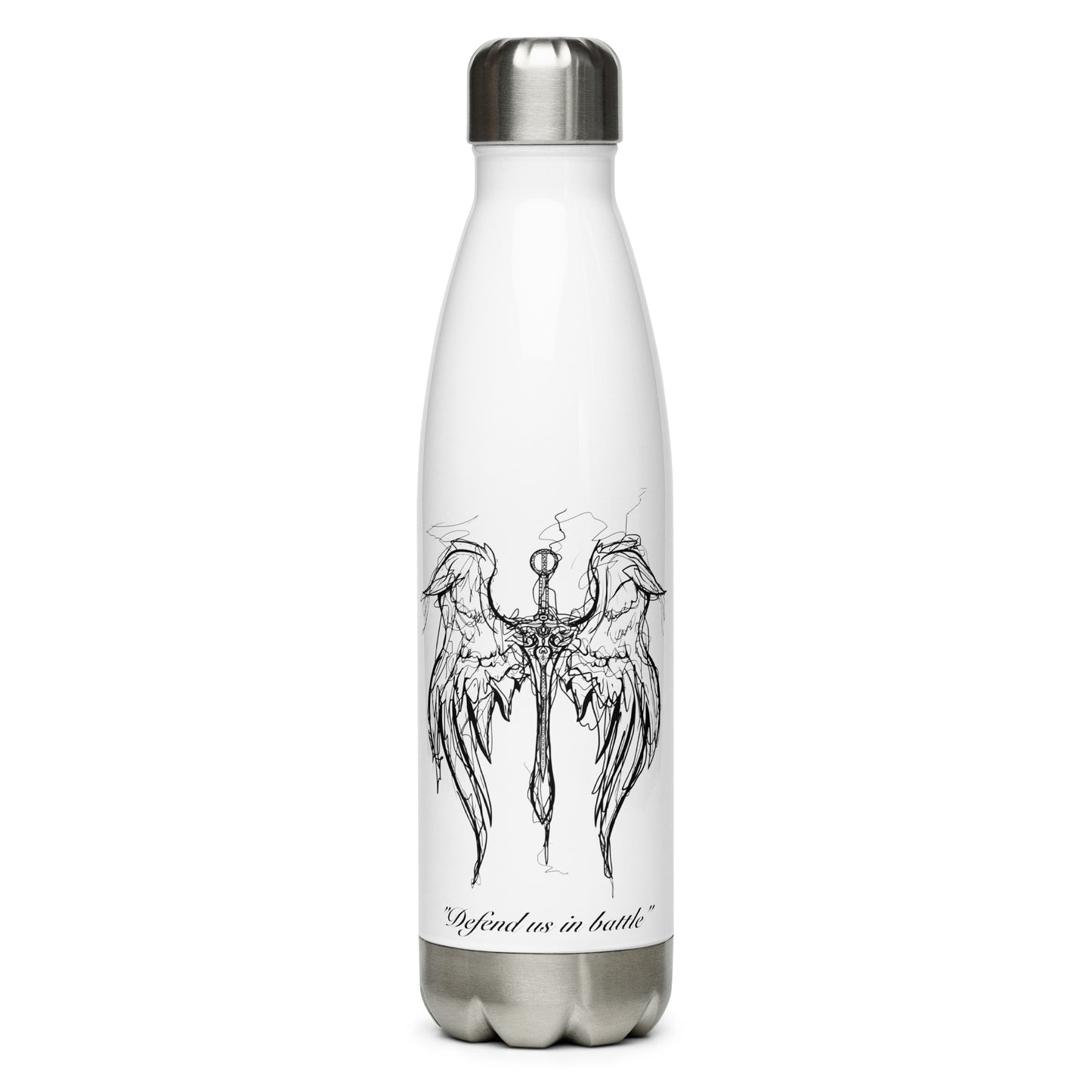 St. Michael's Wings Stainless Steel Water Bottle