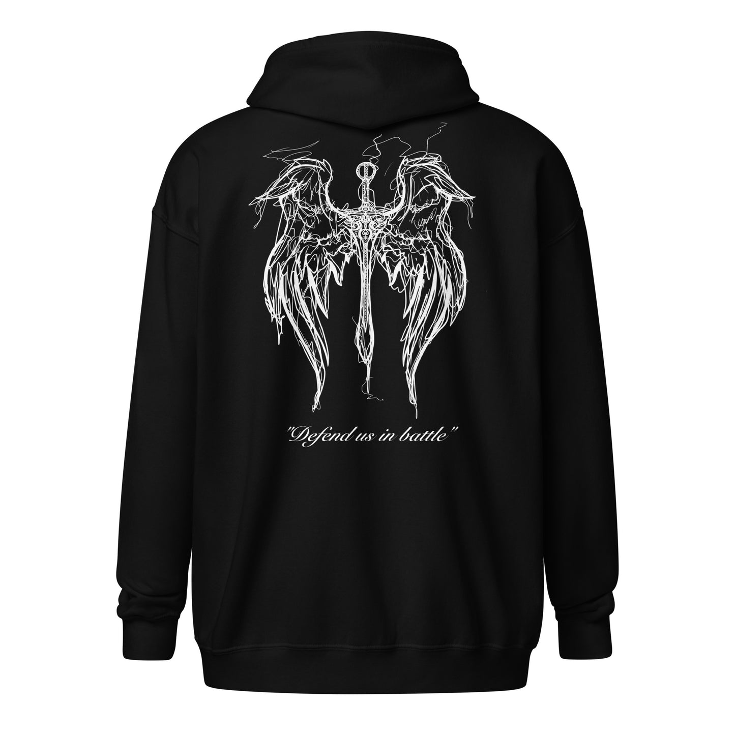 St. Michael Wings Zip Hoodie