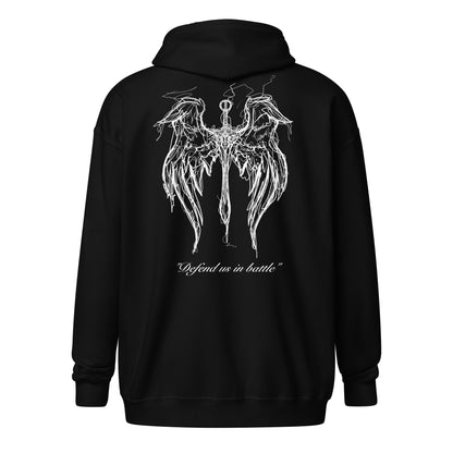 St. Michael Wings Zip Hoodie