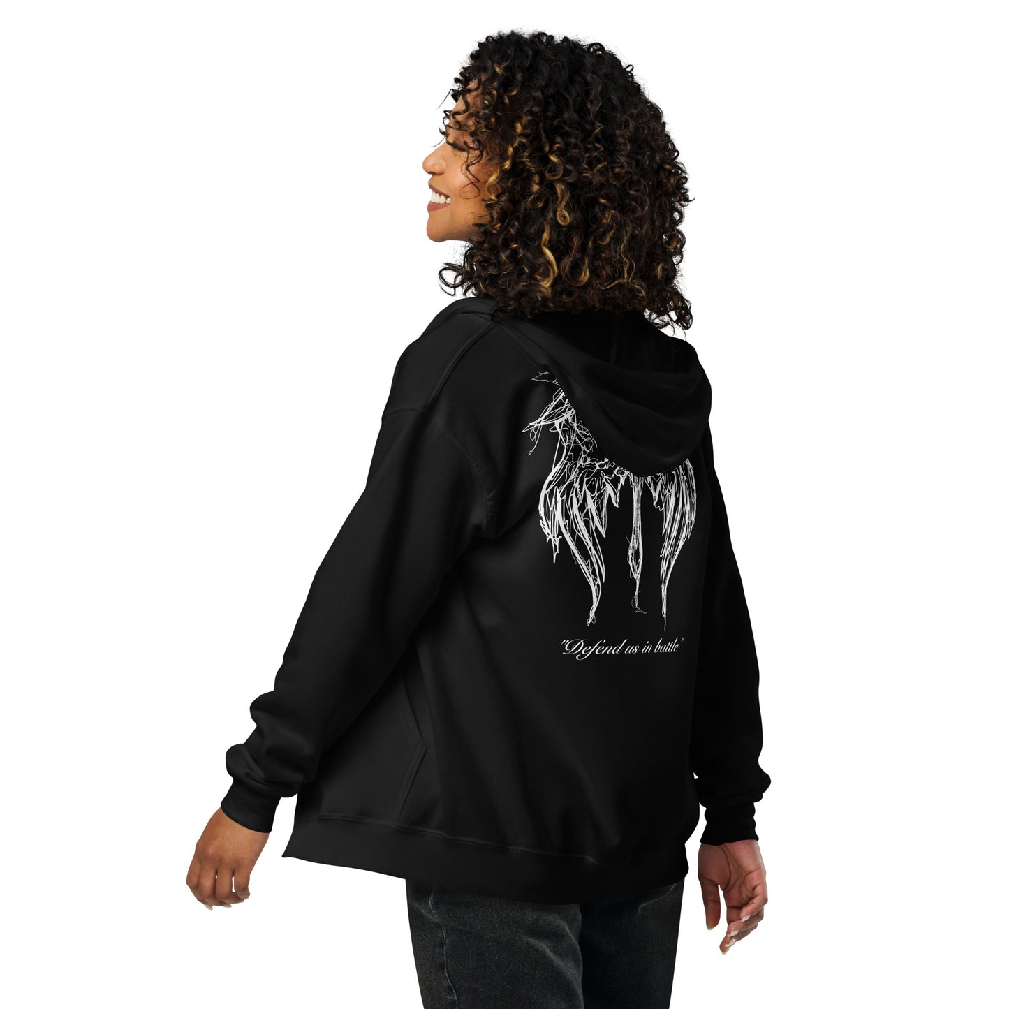 St. Michael Wings Zip Hoodie