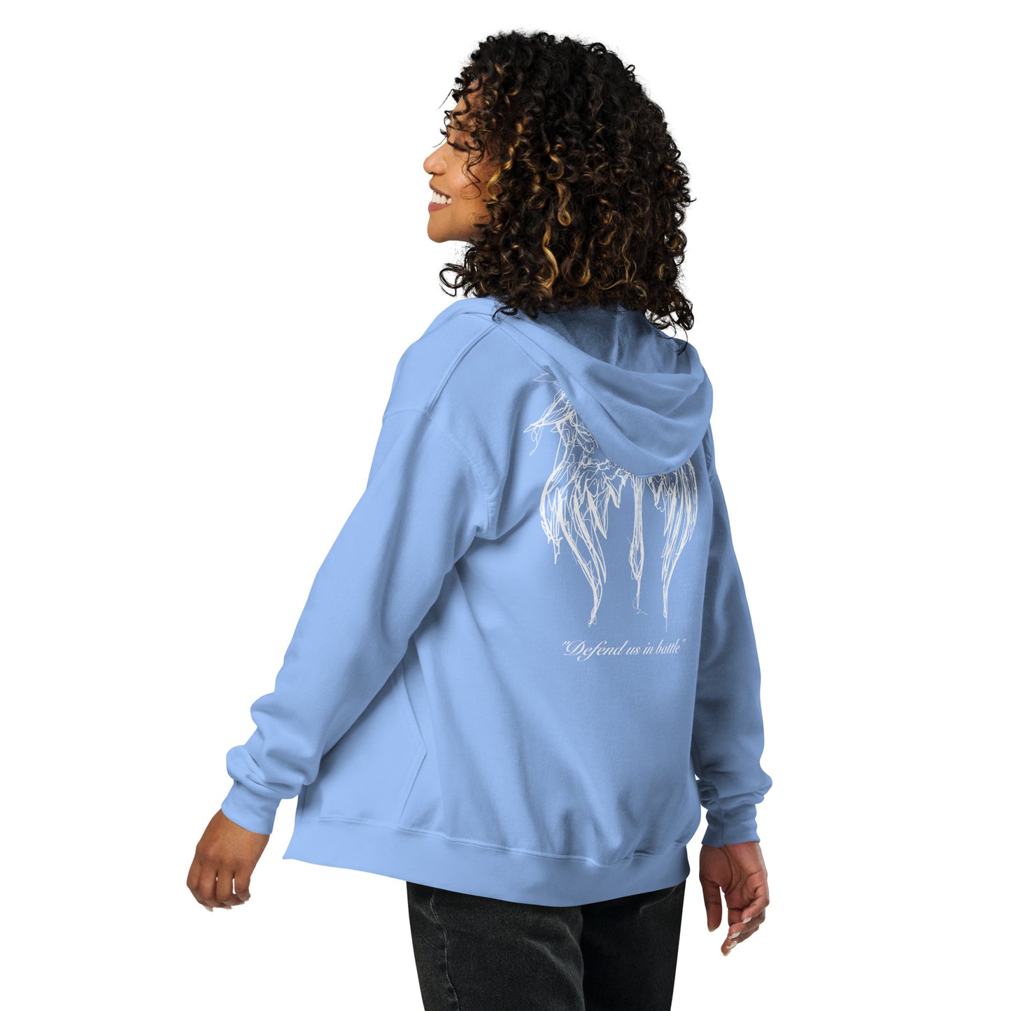 St. Michael Wings Zip Hoodie