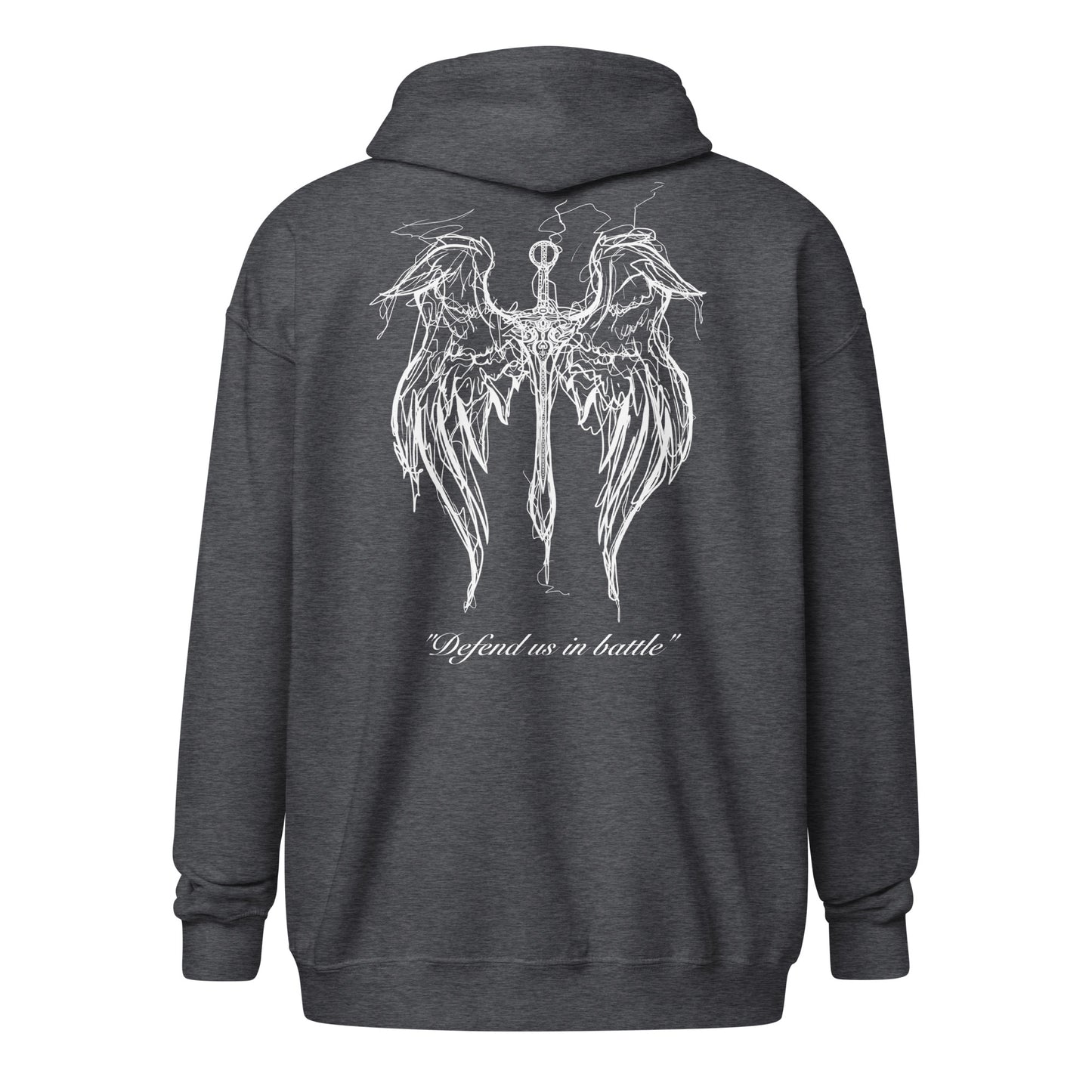 St. Michael Wings Zip Hoodie