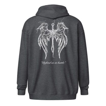 St. Michael Wings Zip Hoodie