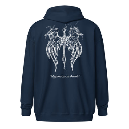 St. Michael Wings Zip Hoodie