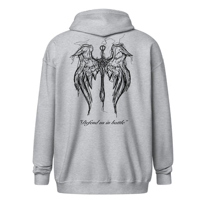 St. Michael Wings Zip Hoodie