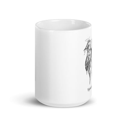 St. Michael's Wings White Glossy Mug