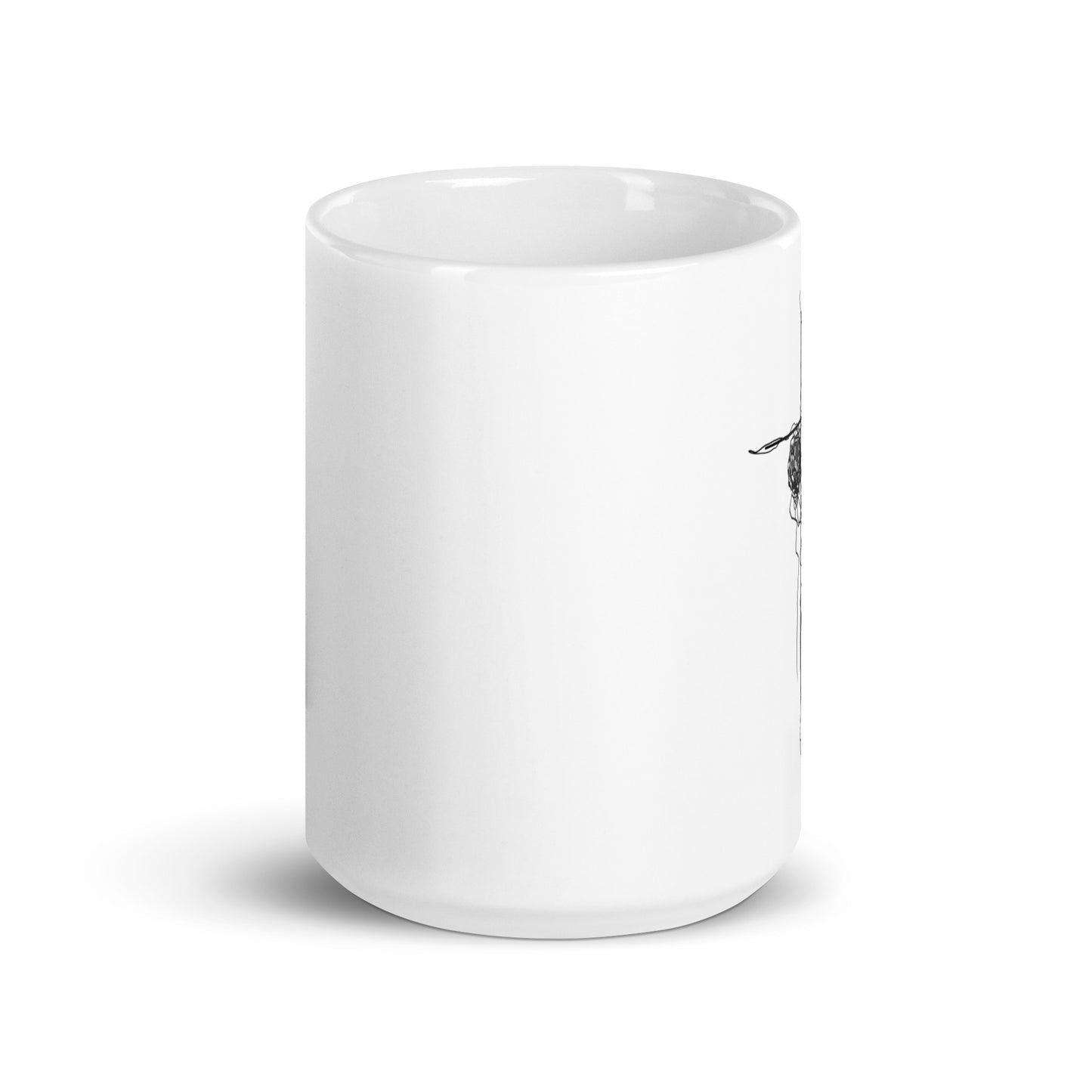 Spring Cross White Glossy Mug