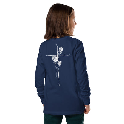 Youth Spring Cross Long Sleeve Shirt