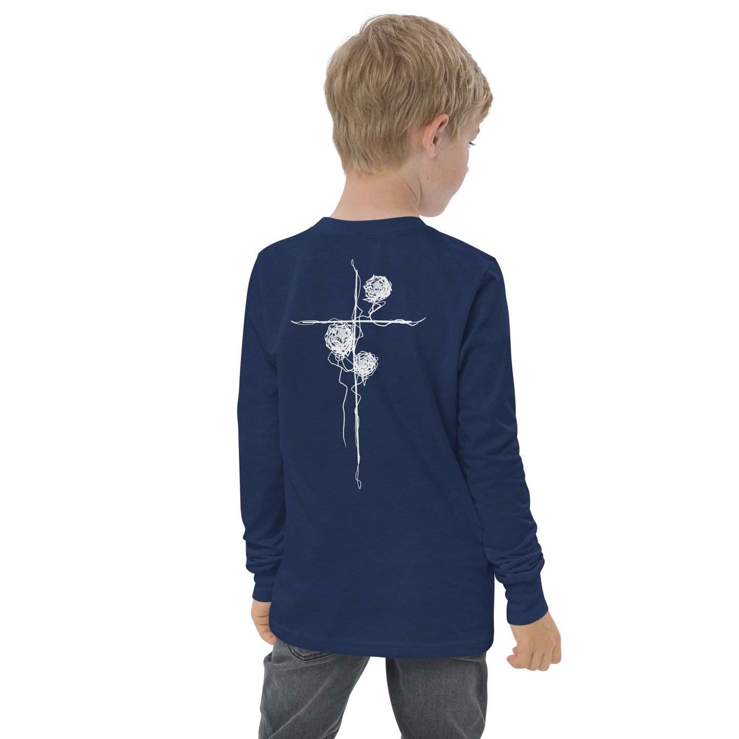 Youth Spring Cross Long Sleeve Shirt