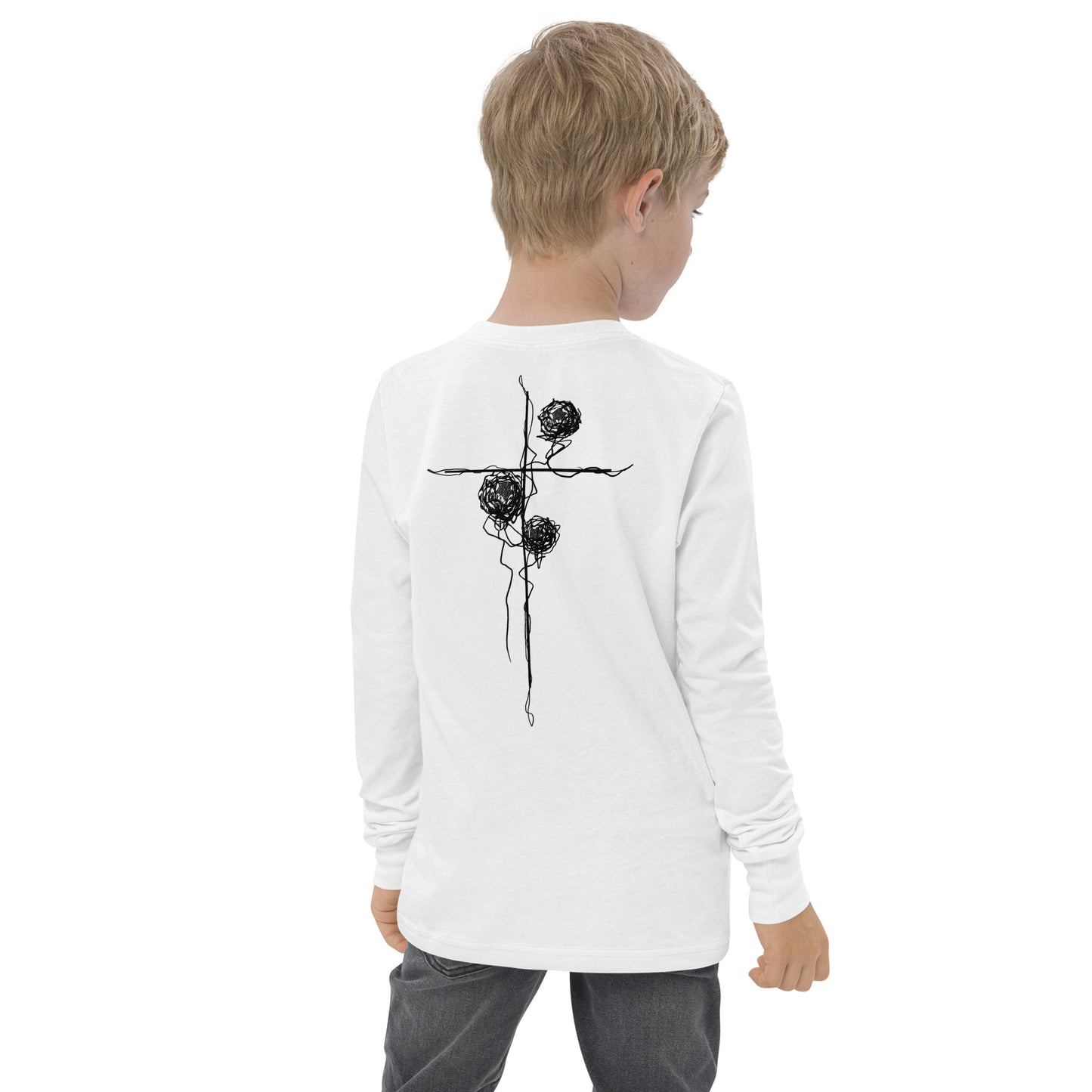 Youth Spring Cross Long Sleeve Shirt